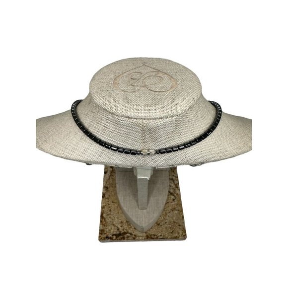 Hematite Silver Tone Multicolored Necklace - 17in - Picture 5 of 5